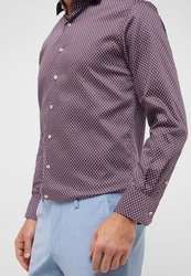 Eterna Langarmhemd MODERN FIT Lila/Dunkelrot/Rot/Braun/Bordeaux