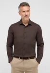 Eterna Langarmhemd SLIM FIT NON IRON Dunkelbraun/Braun/Khaki/Grau