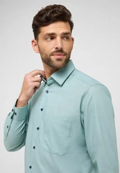 Eterna Langarmhemd COMFORT FIT NON IRON Grün/Hellblau/Türkis/Blau