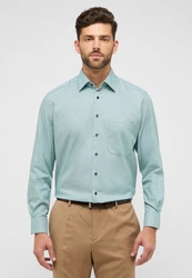 Eterna Langarmhemd COMFORT FIT NON IRON Grün/Hellblau/Türkis/Blau