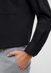Eterna Langarmhemd COMFORT FIT NON IRON Dunkelblau/Schwarz
