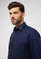 Eterna Langarmhemd COMFORT FIT NON IRON Dunkelblau