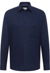 Eterna Langarmhemd COMFORT FIT NON IRON Dunkelblau