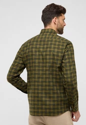 Eterna Langarmhemd MODERN FIT Dunkelgrün/Grün