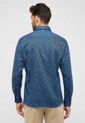 Eterna Langarmhemd MODERN FIT Dunkelblau/Blau/Pastell