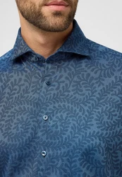 Eterna Langarmhemd MODERN FIT Dunkelblau/Blau/Pastell