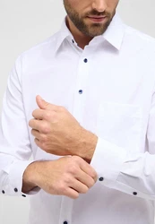 Eterna Langarmhemd MODERN FIT NON IRON Weiß/Creme