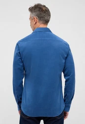 Eterna Langarmhemd SLIM FIT EASY IRON Blau/Hellblau/Dunkelblau