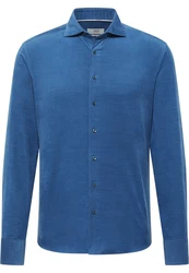 Eterna Langarmhemd SLIM FIT EASY IRON Blau/Hellblau/Dunkelblau