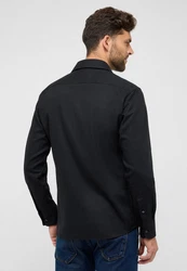 Eterna Langarmhemd MODERN FIT EASY IRON Schwarz