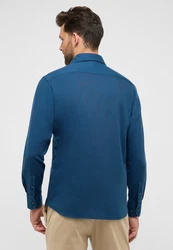 Eterna Langarmhemd MODERN FIT EASY IRON Blau/Dunkelblau/Hellblau