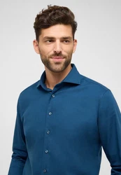 Eterna Langarmhemd MODERN FIT EASY IRON Blau/Dunkelblau/Hellblau