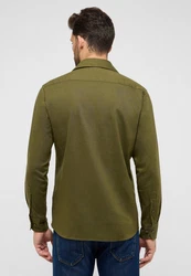 Eterna Langarmhemd MODERN FIT EASY IRON Dunkelgrün/Khaki/Grün
