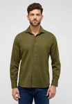 Eterna Langarmhemd MODERN FIT EASY IRON Dunkelgrün/Khaki/Grün