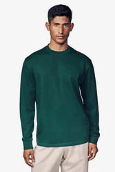 Next Langarmshirt Relaxed Fit Dunkelgrün/Grün/Türkis