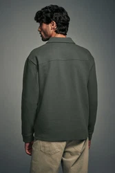 Next Hemdjacke Dunkelgrün/Grün
