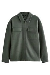 Next Hemdjacke Dunkelgrün/Grün