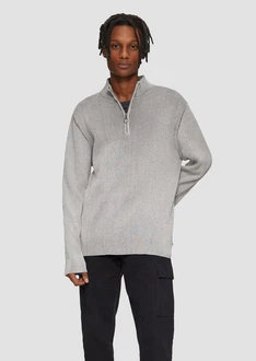 QS Strickpullover mit Reißverschluss