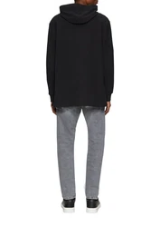 QS Strickpullover Langarmshirt Longsleeve mit Kapuze Schwarz