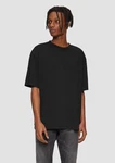 QS Kurzarmshirt Loose Fit mit Rückenprint Schwarz