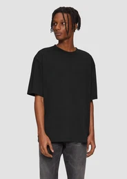 Kurzarmshirt Gewaschenes T-Shirt im Loose Fit mit Rckenprint Waschung