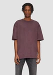 QS Kurzarmshirt Loose Fit mit Rückenprint Lila/Dunkelrot/Rosa/Bordeaux
