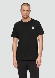s.Oliver Kurzarmshirt T-Shirt Schwarz/Hellblau/Dunkelblau