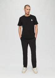 s.Oliver Kurzarmshirt T-Shirt Schwarz/Hellblau/Dunkelblau