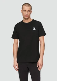 Kurzarmshirt T-Shirt mit Halloween-Stickerei Stickerei