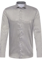 Eterna Langarmhemd SLIM FIT Performance Hemd Grau/Dunkelgrau/Silber