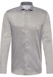 Langarmhemd Performance Hemd mit Muster - Slim Fit