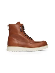 Tommy Hilfiger TH American Prem Check LTH Boot Schnürboots cognac/schwarz/weiß