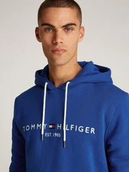 Tommy Hilfiger Sweatshirt TOMMY LOGO HOODY enzian/rot/weiß