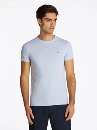 T-Shirt STRETCH SLIM FIT TEE mit Rundhalsausschnitt