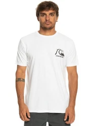 Quiksilver T-Shirt Original Weiß/Grau/Hellgrau/Khaki/Creme