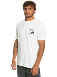 Quiksilver T-Shirt Original Weiß/Grau/Hellgrau/Khaki/Creme