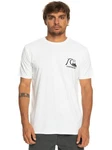 Quiksilver T-Shirt Original Weiß/Grau/Hellgrau/Khaki/Creme