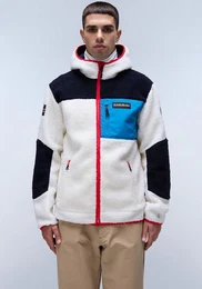 Plschjacke YUPIK mit kontrastfarbenen Details