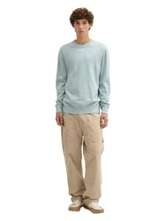 TOM TAILOR DENIM Pullover pastellblau
