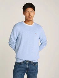 TOMMY HILFIGER Pullover 'ESSENTIAL' Hellblau/Blau