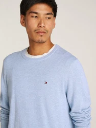 TOMMY HILFIGER Pullover 'ESSENTIAL' Hellblau/Blau