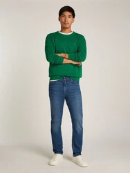 TOMMY HILFIGER Pullover 'ESSENTIAL' Grün/Dunkelgrün