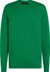 TOMMY HILFIGER Pullover 'ESSENTIAL' Grün/Dunkelgrün
