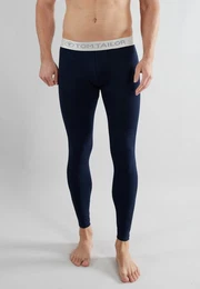 Leggings mit farblich abgesetzem Logobund