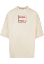 T-Shirt Herren Frida Kahlo - Pixels viva la vida Huge Tee (1-tlg)