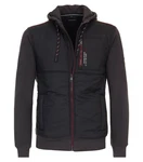CASAMODA Sweatjacke mit Kapuze Dunkelgrau/Schwarz/Dunkelblau/Grau