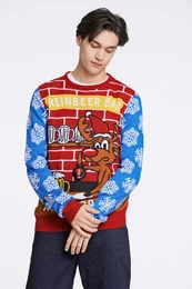Strickpullover mit Weihnachts-Motiv