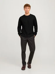 Jack & Jones Rundhalspullover JJJONES KNIT CREW NECK 