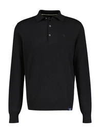 Langarm-Poloshirt mit Logo Stickerei