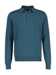 LERROS Langarm-Poloshirt Rundhalspullover Türkis/Blau/Hellblau
